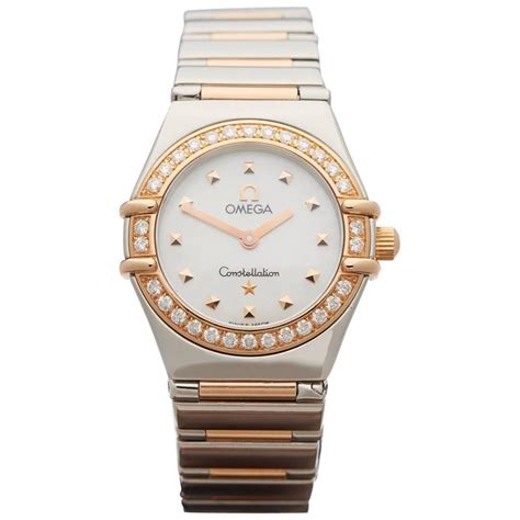 omega constellation ladies watch for sale|ladies omega constellation diamond bezel.